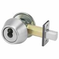 Yale Commercial Single Cylinder Grade 2 Deadbolt with D34 Latch and D243 Strike and Schlage C Keyway US26D D212626SCHC